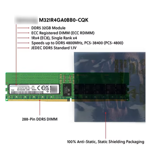 M321R4GA0BB0-CQK 32GB DDR5-4800 REG EC8 RDIMM PC5-38400R ECC Registered DIMM 288 พิน 1Rx4 1.1V โมดูลหน่วยความจำเซิร์ฟเวอร์ RAM - Product Image 4