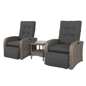 Joyeleisure ensemble chaise et Table inclinable en <span class=keywords><strong>Alu</strong></span>, mobilier de bistrot d'extérieur, de jardin en rotin, 3 pièces - Product Image 1
