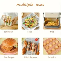 Papier sulfurisé écologique résistant au four, qualité alimentaire, pour emballer pain, sandwichs, burgers, frites, biscuits, 5 feuilles