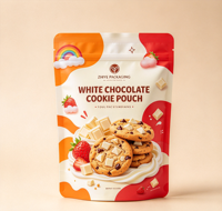 Sachet Doypack Personnalisé Imprimé avec Fermeture Éclair, Recyclable, Qualité Alimentaire, en Matériaux BOPP/VMPET/PE
