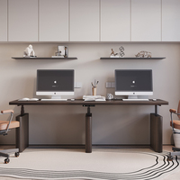 Escritorio de Estudio Moderno con Altura Ajustable, Escritorio Ergonómico de Madera Sólida para Oficina, Escritorio de Computadora Personalizado de Alta Calidad