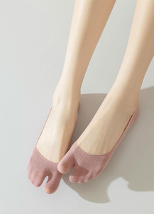 Chaussettes <span class=keywords><strong>Tabi</strong></span> en Mélange de Coton pour Femmes, Ultra-Basses, Invisibles, à Deux Doigts, Écologiques, Marque Privée OEM - Product Image 4