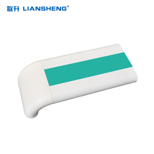 Rampe murale d'hôpital 140, garde-corps de couloir, revêtement en <span class=keywords><strong>PVC</strong></span>, support en aluminium, embout en ABS, garde-corps anti-choc - Product Image 5