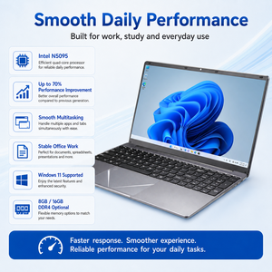 Laptop 15.6 Pollici Intel N5095 16GB RAM DDR4 512GB SSD Windows 11 Personalizzabile Direttamente dalla Fabbrica Laptop Aziendale con Tastiera Retroilluminata - Product Image 4