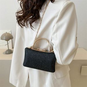 Bolso de Mano de Lujo con Diamantes, Patrón Sólido, Asa de Cristal, Bolso de Noche con Pedrería para Cena, <span class=keywords><strong>Fiesta</strong></span>, Boda - Product Image 4