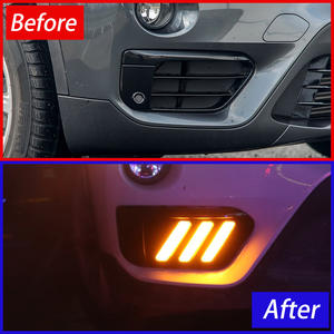 Pour <span class=keywords><strong>BMW</strong></span> X1 2015-2019 F48 F49 pare-chocs avant mise à niveau LED <span class=keywords><strong>dynamique</strong></span> feux diurnes voiture lumières assemblage outil accessoires - Product Image 3