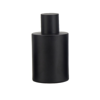 Flacon de parfum cylindrique en verre épais rechargeable, vide, avec bouchon, 30/50/100 ml, pulvérisateur à pompe, étiquette personnalisée, logo personnalisé, MOQ flexible