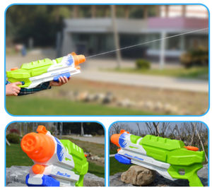 مخصص البلاستيك الساخن رخيصة آمنة قوية ضغط الهواء اطلاق النار كبير لعبة مسدس الماء للطفل - Product Image 4