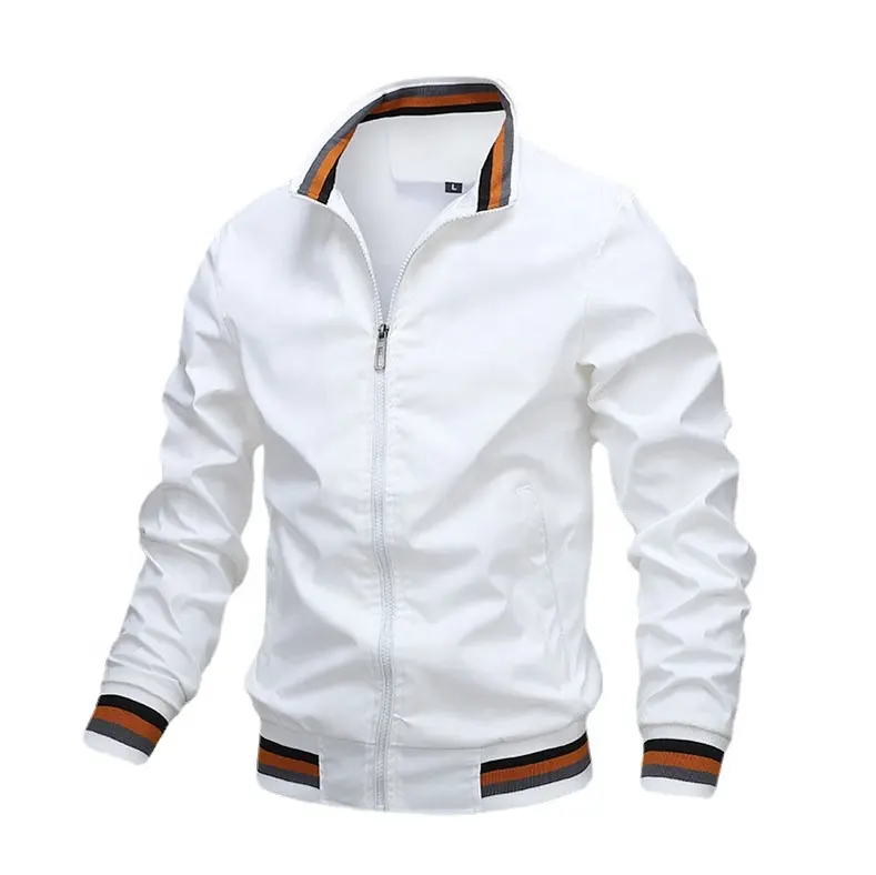 Plain Casual Jacket For Men Windproof Outdoor Jackets Bomber Men's Jackets White Black Army Green Multi-color