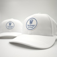 Gorra de Golf Deportiva Personalizada al por Mayor, Impermeable, de 6 Paneles, con Visera Curva, Bordado a Mano, Corte Láser, Transpirable, Ajustable, Unisex
