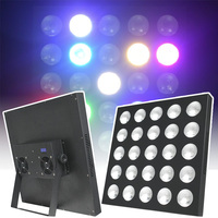 Redsun Haute Luminosité 25pcs 10W RGBW 4in1 LED DMX Matrix Panel Light 5x5 Blinder Light pour DJ Dance Floor Equipment
