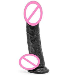Weicher Flüssigsilikon Realistischer Dildo - Umweltfreundliche G-Punkt-Stimulation Künstlicher <span class=keywords><strong>Penis</strong></span> Starker Saugnapf Erwachsenen-Spielzeug Großhandel - Product Image 4