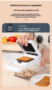 Vente en gros - Coupe-légumes multifonctionnel 26 en 1 - Kit de râpe et hachoir pour la cuisine - Hachoir à légumes - Product Image 6