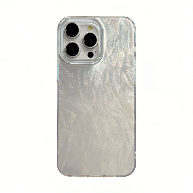 Feather Yarn Shiny Surface Printable Paintable Blank Phone Case Shockproof Protective Raw Material Cover for iPhone 17 16