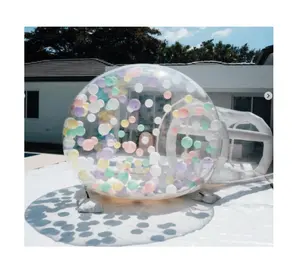 Haute qualité luxe transparent bulle maison ballons gonflable clair camping tente gonflable bulle maison ballon