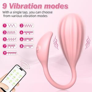 Venta caliente Control de aplicación inalámbrica Vagina huevo saltador portátil punto G huevo vibrador masajeador de clítoris masturbador femenino huevo de amor - Product Image 2