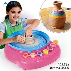 Kit Completo <span class=keywords><strong>de</strong></span> Cerámica AiJH, Suministros <span class=keywords><strong>de</strong></span> Arte y Manualidades para Niñas y Niños, Torno <span class=keywords><strong>de</strong></span> Cerámica, Juguetes Creativos <span class=keywords><strong>de</strong></span> Pasta para Modelar - Product Image 2