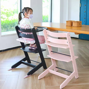 كرسي خشبي للأطفال لتعزيز النمو والتعلم أثناء تناول الطعام، مقعد للأطفال والرضع - Product Image 2