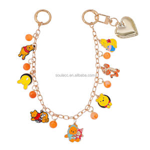 Chaîne de charme de sac bricolage personnalisé Animation japonaise dessin animé mignon <span class=keywords><strong>petit</strong></span> ours émail métal breloque porte-clés de sac pour la décoration de sac - Product Image 1