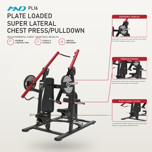 Machine professionnelle de tirage vertical à charge libre pour salle de sport, équipement de fitness MND, machine d'entraînement cardio pour distributeurs en gros en Asie - Product Image 1