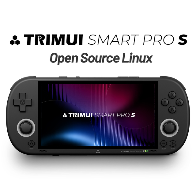 TRIMUISMART PRO S Open Source Handheld Game Console with 4.96 Inch HD Display, Vintage Portable with 64G Memory Card10000 Games