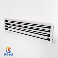 Grille linéaire moderne en alliage d'aluminium - Diffuseur de plafond architectural pour CVC