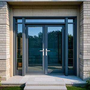 Französische Art Swing Glass Wandte iler Eingangstür Klappbare LED-Aluminium legierung mit wasserdichter Funktion für US Villas Workshops - Product Image 4