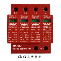 Dispositif de protection contre les surtensions YADA 1P/2P/3P/4P 40kA 25ns 1.8kV IP20 T2 385V AC pour armoire de distribution de station de recharge de véhicules électriques