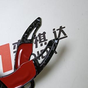 Cubierta de Extensión para Palanca de Cambios en el Volante, Decoración de Fibra de Carbono Forjada, Negro Brillante para VW Golf 7/Lamando GTS/<span class=keywords><strong>POLO</strong></span> GTI - Product Image 4