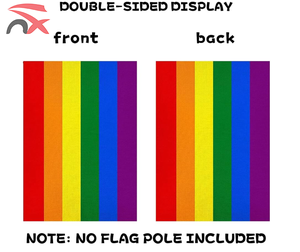 Bandera de Jardín Personalizada al por Mayor, Impresa por Ambos Lados, Colorida, con Diseño de Arcoíris, para Decoración de Exteriores - Product Image 5