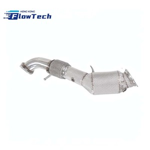 Downpipe de Alto Flujo FlowTech SS304 de 200 Celdas con Aislamiento Térmico para Tank 300 2.0T 2021+ - Instalación Directa con Pernos - Product Image 3