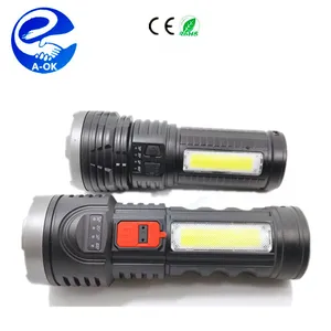 2 Watt COB sidelight thiết kế thời trang mô hình <span class=keywords><strong>mini</strong></span> phổ biến ABS nhựa mạnh mẽ nhất có thể sạc lại Led đèn pin - Product Image 1