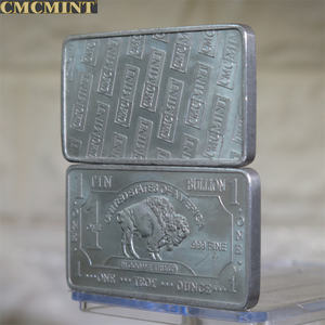 Custom Souvenir Tin Munt 1 Oz 999 Fijne Tin Buffelbar Metalen Uitdaging Munt - Product Image 6