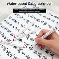 Ensemble de stylos de calligraphie à pointe pinceau en encre noire, marqueurs professionnels pour le dessin, les illustrateurs, l'art