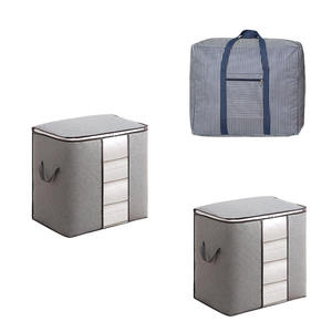 Tela Oxford con marco de acero fuerte de alta calidad, bolsas de cajas de almacenamiento de una sola ventana con cremallera para armario/ - Product Image 3
