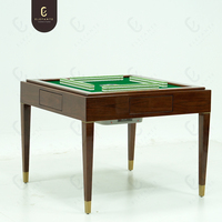 Table à fonctions multiples à domicile classique très brillante avec table de jeu de Mahjong US carrée automatique