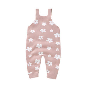 Mimixiong, envío rápido, ropa de punto para bebés recién nacidos, patrón de flores, <span class=keywords><strong>tirantes</strong></span>, <span class=keywords><strong>pijama</strong></span> suave y sólido - Product Image 2