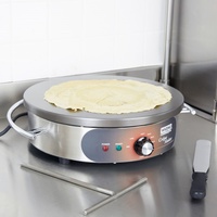 Machine à crêpes en acier inoxydable commerciale, machine à crêpes au gaz, machine à crêpes automatique