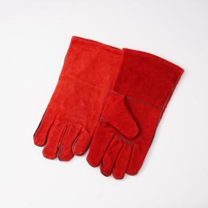 Guantes de cuero para hombre Guantes de trabajo de cuero de vaca reforzados con espalda Guantes de cuero para soldar - Product Image 2