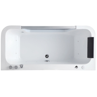 Baignoire Spa Moderne en Acrylique avec Jets Massants, Éclairage LED, Hydrothérapie, Écologique, Économe en Énergie, Jacuzzi Intérieur pour Hôtel