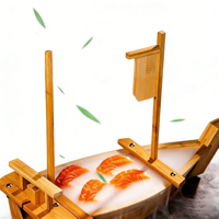 Grand plateau de sushis écologiques |   Plateau de service en bambou naturel pour sushis et fruits de mer japonais