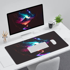 Alfombrilla de Ratón Grande de Alta Definición con Estampado de Anime, Personalizable, Diseño de Montañas Coloridas para Oficina, Regalo, en Existencia - Product Image 6