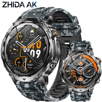 Montre connectée GPS robuste pour l'extérieur AK102 1100mAh, appels, altimètre, boussole, étanche IP68, tracker d'activité pour hommes OEM