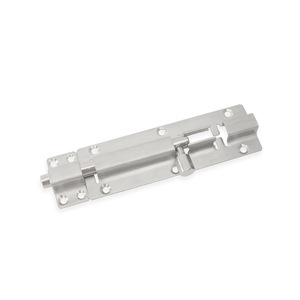 Surface-Mounted Door Bolt Plastic Automatic <b>Push</b> Button <b>Latch</b> For Cabinet Main Security Doors Minimalist Design Easy - Product Image 2