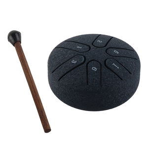 Handpan Drum Professional <span class=keywords><strong>Mini</strong></span> 6 Note Worry Free Tongue Tambor Instrumento de percusión con baqueta Verde - Product Image 2