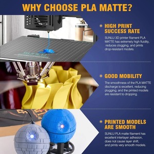 Filamento para Impresora 3D <span class=keywords><strong>JAYO</strong></span> PLA Mate de 1.75mm +/- 0.02mm, 5/10 Rollos, Sin Burbujas, No Tóxico para Impresora 3D y Bolígrafo 3D - Product Image 4