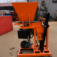 Machine à fabriquer des briques écologiques en terre cuite diesel RPT1-25, machine à fabriquer des blocs emboîtables