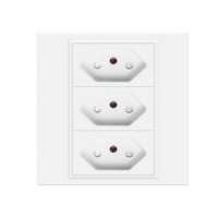 Prise murale encastrée 86 Type 20A/16A Brésil 3 broches (NBR 14136) USB Style italien Italie/Amerique du Sud Standard Smart Life PC