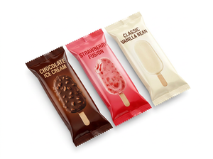Sachet Aluminium Personnalisé Soudure Dos pour Glace à l'Eau et Sucettes Glacées - Product Image 3