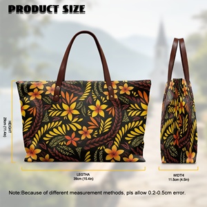 Bolsa de Mano Grande con Estampado Tropical Hawaiano, Bolso de <span class=keywords><strong>Mujer</strong></span> para Uso Diario, Viajes, Playa, Oficina, Bolso de Lujo Amplio con Asas - Product Image 5